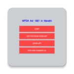 mpda act 1981 in marathi android application logo